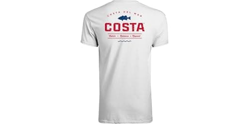 Costa Del Mar Topwater Sunglasses for Men and Women in T-Shirt Style — Red White Blue