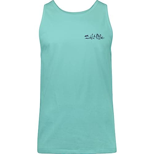 Salt Life Men's Striated Tank Top for Outdoor Summer Casual Wear Lightweight Breathable Quick Dry
