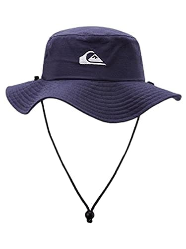 Quiksilver Men's Sun Protection Floppy Visor Bucket Hat for Outdoor Activities Wide Brim UV Protectionuppy Hat Size: S-M — Insignia Blue