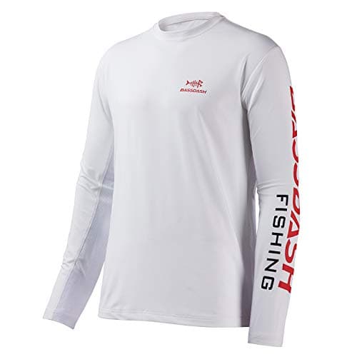 UV Protection Fishing T-Shirts for Men Global Recycled Standard UPF 50+
| Men's Long Sleeve Fishing T-Shirt UV Protecti — White/Red Logo