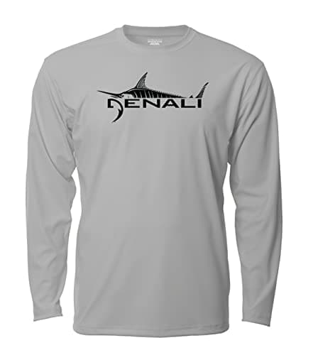 Denali Performance Apparel Men's Marlin Logo Tournament Teaser UPF 50+ UV Protection Long Sleeve T-Shirt
| Denali Men's — Lt Grey