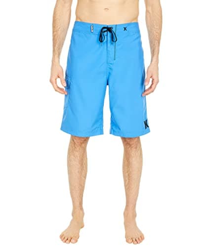 Hurley Men's One and Only 22-Inch Boardshorts Lightweight Breathable Surf Swim Shorts for Men Summer Beach Vacation — Fountain Blue