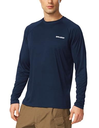 Baleaf Men's Sun Protection Shirts UV SPF UPF 50+ Long Sleeve for Fishing and Running
| Baleaf Men's Quick Dry Lightwei — 01-dark Blue