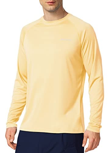 Baleaf Men's Sun Protection Shirts UV SPF UPF 50+ Long Sleeve for Fishing and Running
| Baleaf Men's Quick Dry Lightwei — Custard