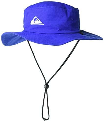 Quiksilver Men's Sun Protection Floppy Visor Bucket Hat for Outdoor Activities Wide Brim UV Protectionuppy Hat Size: S-M — Nautical Blue