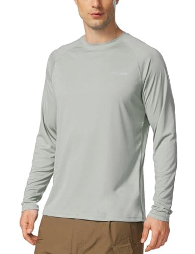 Baleaf Men's Sun Protection Shirts UV SPF UPF 50+ Long Sleeve for Fishing and Running
| Baleaf Men's Quick Dry Lightwei — 01-gray