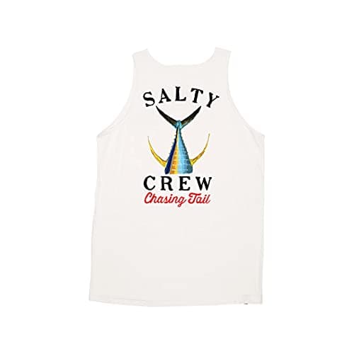 Salty Crew Men's Tailed Tank + Summer Men's Tailed Swim Tank + Versatile Tailed Swimwear for Men + Quick-Dry Material +