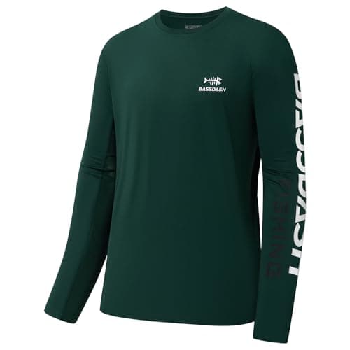 UV Protection Fishing T-Shirts for Men Global Recycled Standard UPF 50+
| Men's Long Sleeve Fishing T-Shirt UV Protecti — Dark Green/White Logo