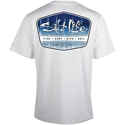 Salt Life Men's Marlin Fade Short Sleeve Performance Shirt for Active Men in Beach and Outdoor Adventures Lightweight Br
