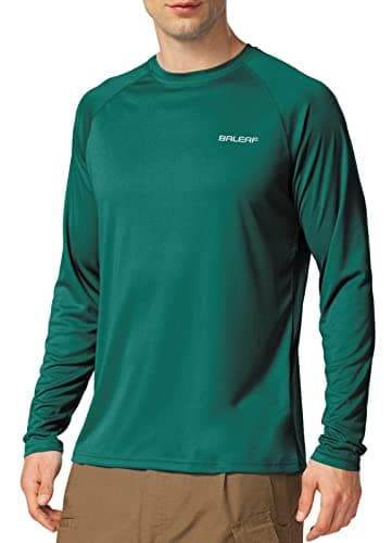 Baleaf Men's Sun Protection Shirts UV SPF UPF 50+ Long Sleeve for Fishing and Running
| Baleaf Men's Quick Dry Lightwei — 01-emerald