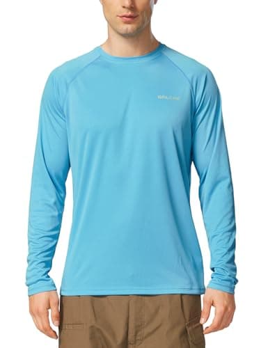 Baleaf Men's Sun Protection Shirts UV SPF UPF 50+ Long Sleeve for Fishing and Running
| Baleaf Men's Quick Dry Lightwei