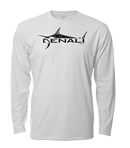 Denali Performance Apparel Men's Marlin Logo Tournament Teaser UPF 50+ UV Protection Long Sleeve T-Shirt
| Denali Men's — White