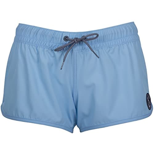 Salt Life Women's Good Daze Shorts Sun Protection High Waisted Swimensual Comfort — Aruba Blue