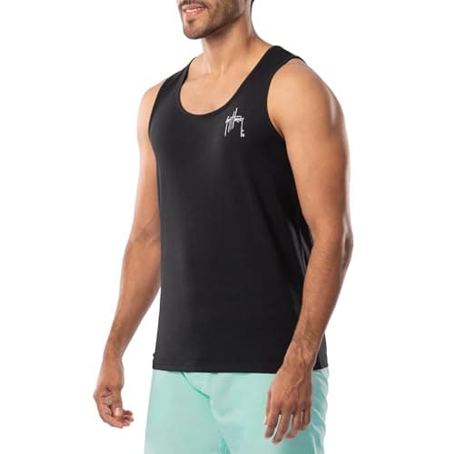 Guy Harvey Men's Fish Graphic Tank Top for Outdoor Adventures Bright Sun Protection