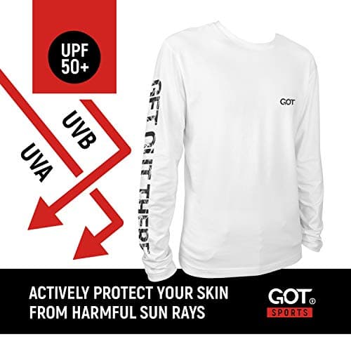 GOT Sports UPF 50+ Lightweight Fishing T Shirts for Men and Women - UV Sun Protection Long Sleeve