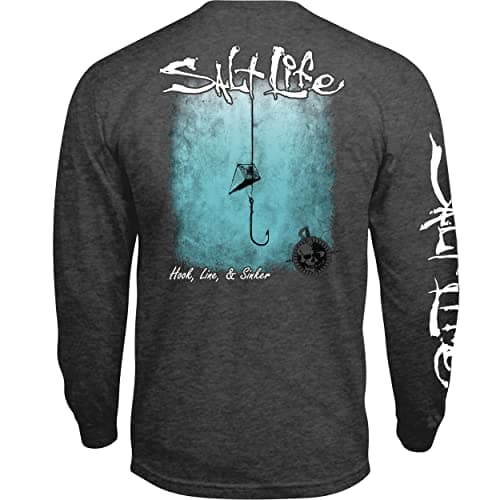 Salt Life Men's Fade Long Sleeve Shirt for Outdoor Summer Fashion