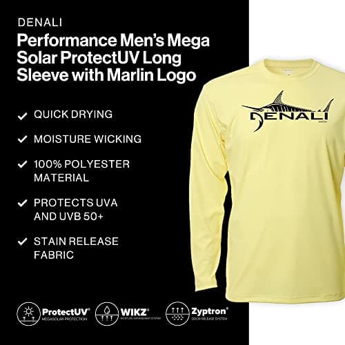 Denali Performance Apparel Men's Marlin Logo Tournament Teaser UPF 50+ UV Protection Long Sleeve T-Shirt
| Denali Men's