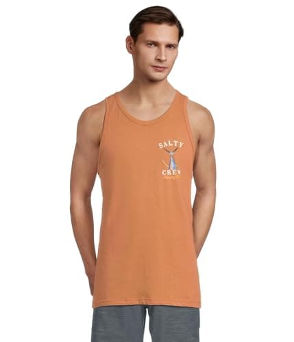 Salty Crew Men's Tailed Tank + Summer Men's Tailed Swim Tank + Versatile Tailed Swimwear for Men + Quick-Dry Material + — Sierra