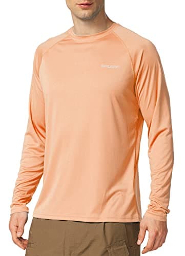 Baleaf Men's Sun Protection Shirts UV SPF UPF 50+ Long Sleeve for Fishing and Running
| Baleaf Men's Quick Dry Lightwei — 01-light Pink