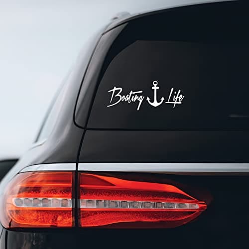 White Boating Life Decal Notebook for Car and Laptop
| Boating Life Sticker Decal Notebook - White 8" x 3" for Car/Lapt