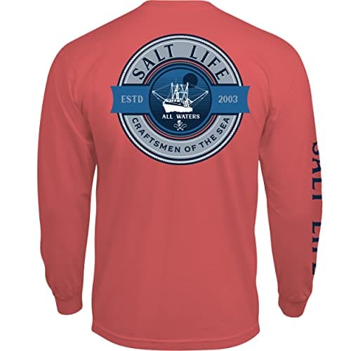 Salt Life Men's Comfortable All Waters Long Sleeve Tee for Outdoor Adventures