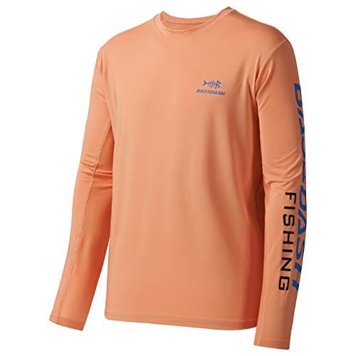 UV Protection Fishing T-Shirts for Men Global Recycled Standard UPF 50+
| Men's Long Sleeve Fishing T-Shirt UV Protecti — Peach/Vivid Blue Logo