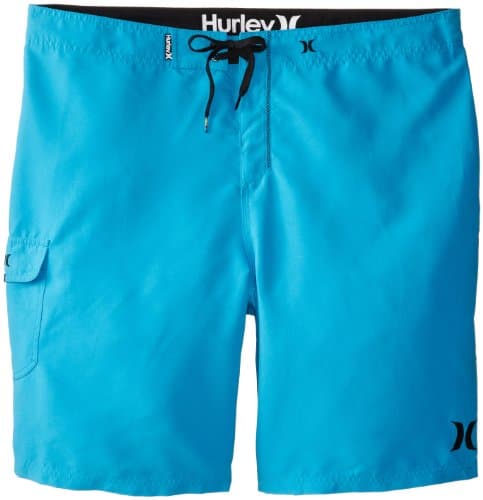 Hurley Men's One and Only 22-Inch Boardshorts Lightweight Breathable Surf Swim Shorts for Men Summer Beach Vacation — Cyan-hurley
