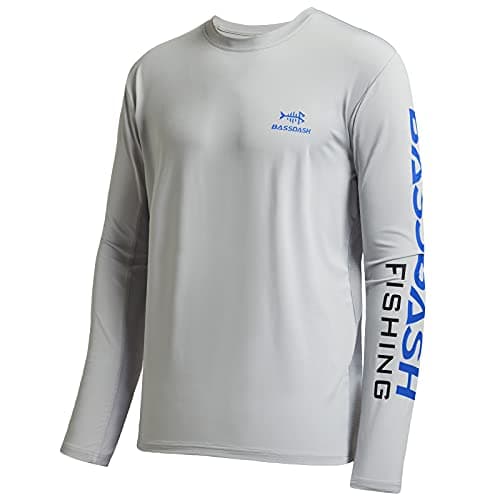 UV Protection Fishing T-Shirts for Men Global Recycled Standard UPF 50+
| Men's Long Sleeve Fishing T-Shirt UV Protecti — Cool Grey/Vivid Blue Logo