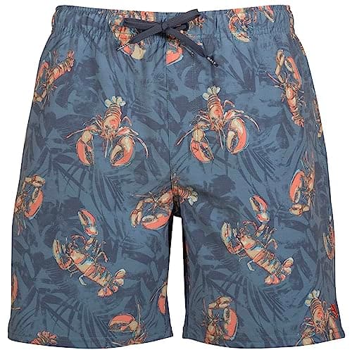 Salt Life Men's Comfortable Rock Lobster Volley Short for Summer Beach Volleyball Games — Elemental Blue