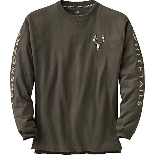 Legendary Whitetails Men's Non-Typical Long Sleeve T-Shirt for Outdoor Adventure Featuring Camouflage Print in Medium Si