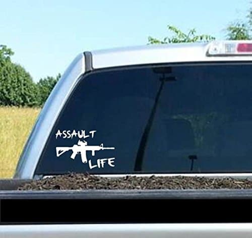 Assault Life Booter Ak47 M16 M4 Decal Sticker for Car Truck SUV Van Window Wall Laptop Salt Gun Rights Second Amendment