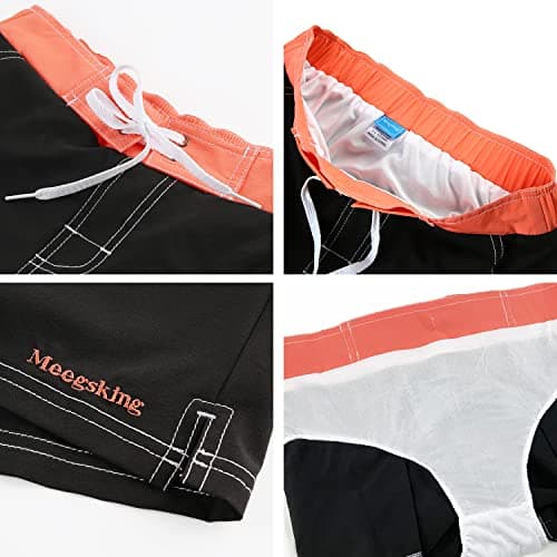 Meegsking Women Quick Dry Swimwear Trunks with Soft Inner Lining
| Meegsking Women Quick Dry Sports Board Shorts
| Meeg