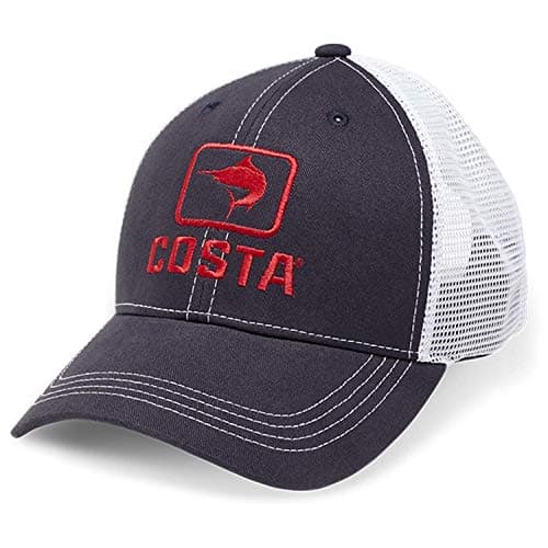 Costa Del Mar Unisex Adult Marlin Trucker Hat for Outdoor Activities UV Protection UPF 50+ Breathable Comfort Adjustable