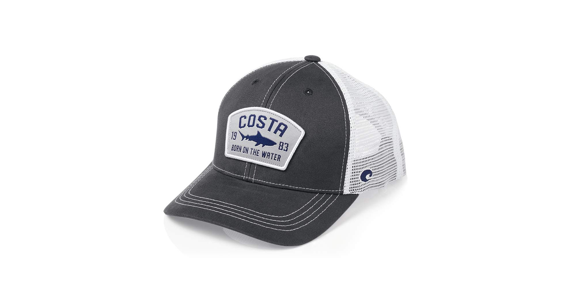 Costa Del Mar Men's Chatham Trucker Hat + Sun Protection + Outdoor Adventures + Versatile Style + Wide Brim + UV Blockin