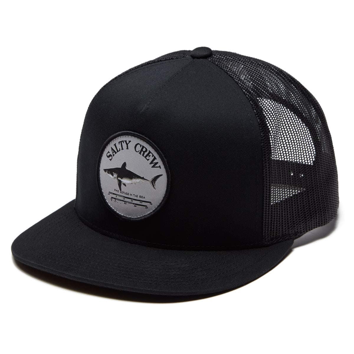 Salty Crew Bruce Trucker Hat Black OS - Unisex Adjustable Baseball Hat for Adults Premium Cotton Outdoor Sports Hat