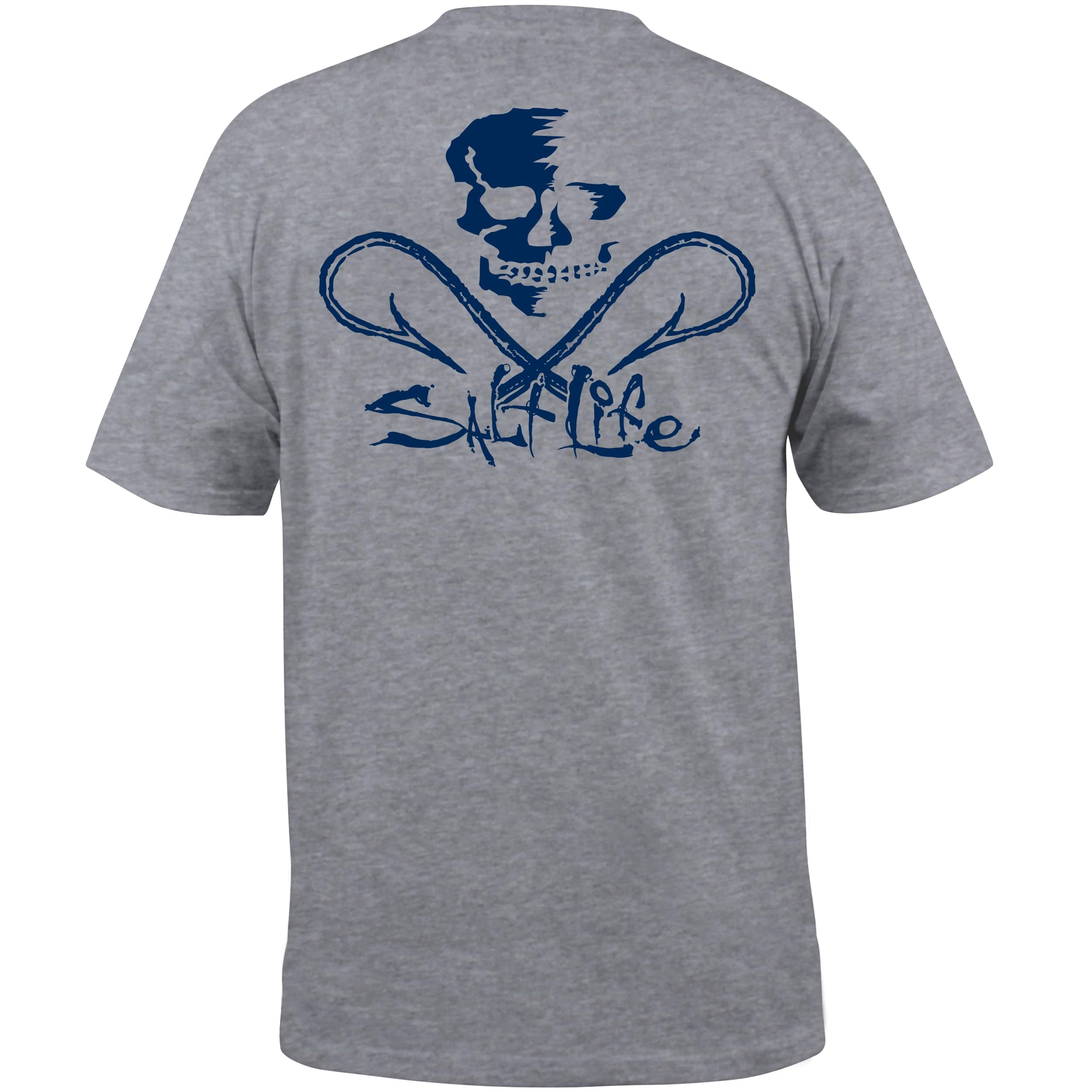 Salt Life Men's Fashionable Skull and Hooks Tee for Outdoor Adventuresumni Size, Multiple Colors
