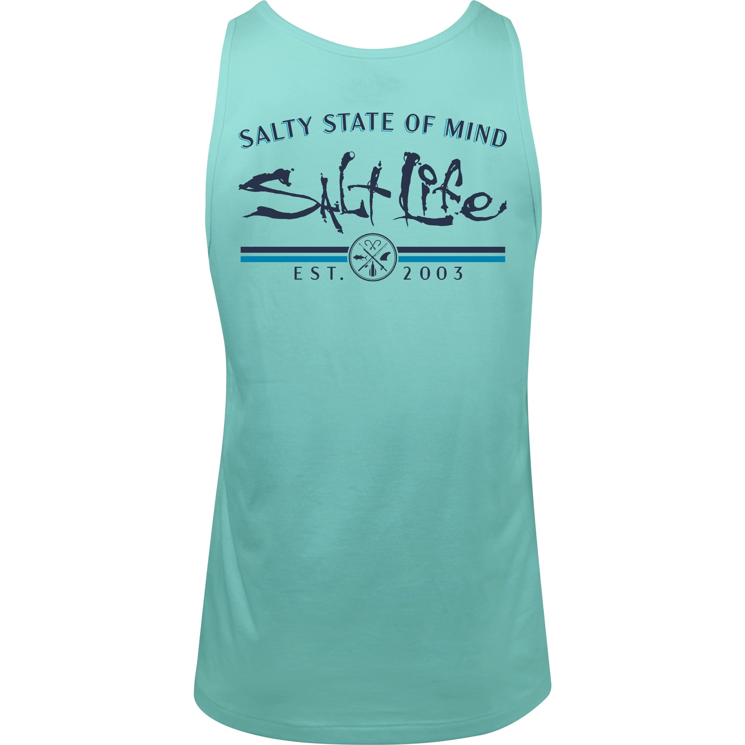 Salt Life Men's Striated Tank Top for Outdoor Summer Casual Wear Lightweight Breathable Quick Dry