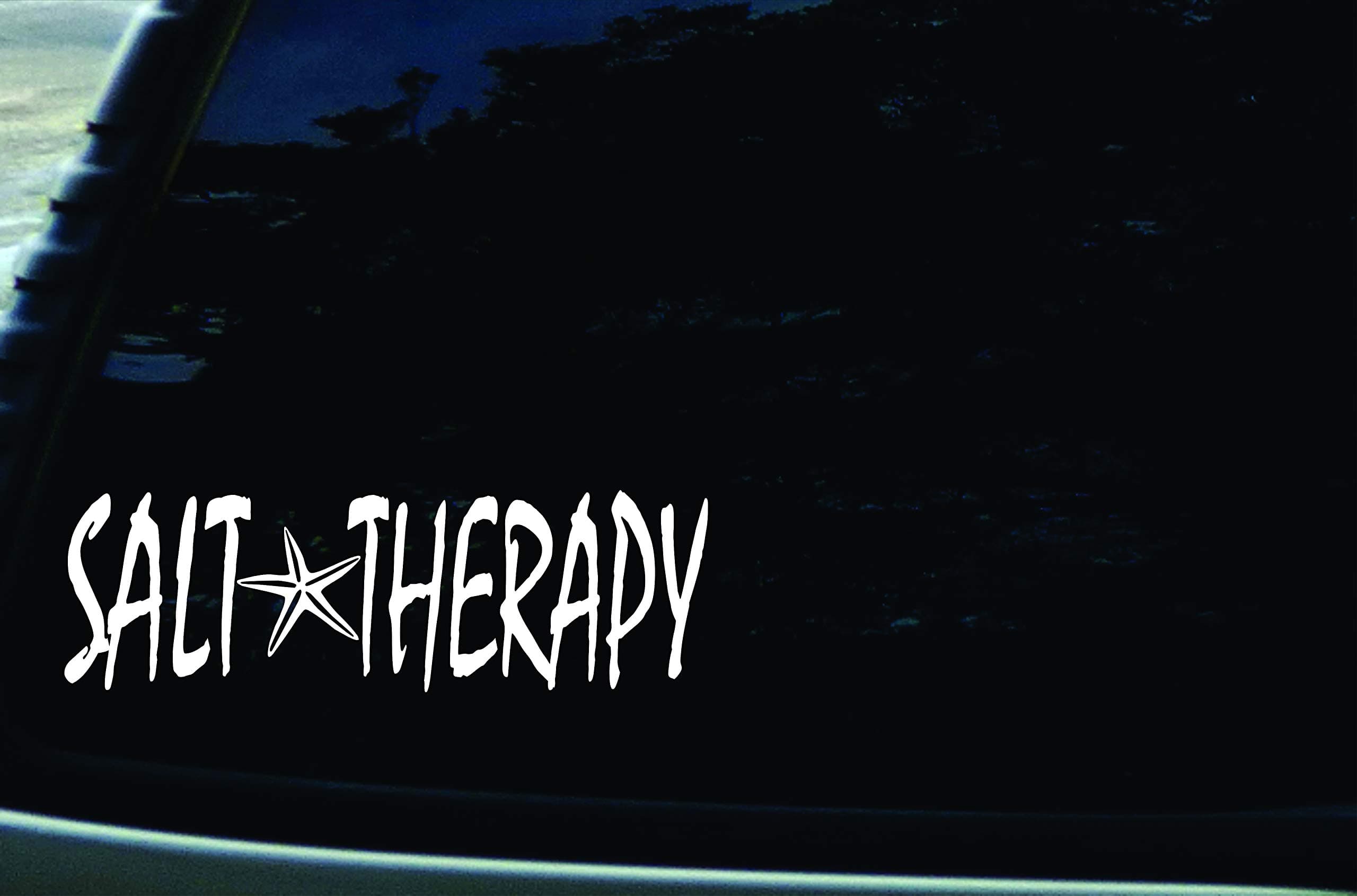 Salt Therapy Seastar Vinyl DIE Cut Decal - 9.25" X 3" for Car, Truck, Window, Laptop, or Any Smooth Surface - Salt Lover