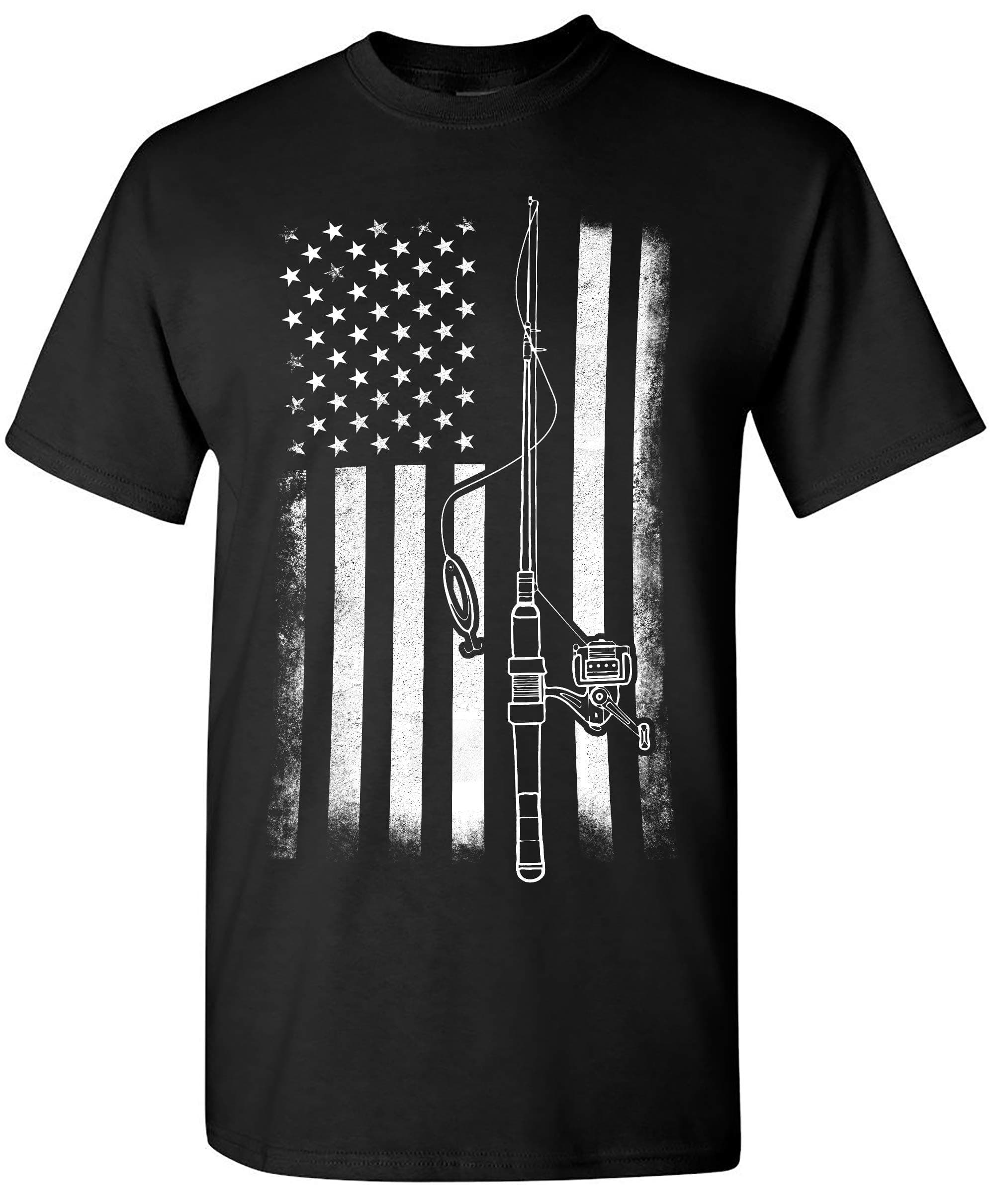 Silk Road Tees American Flag Fishing T-Shirt for Men
| Funny Mens American Flag Fishing Shirts
| Mens Graphic T-Shirts