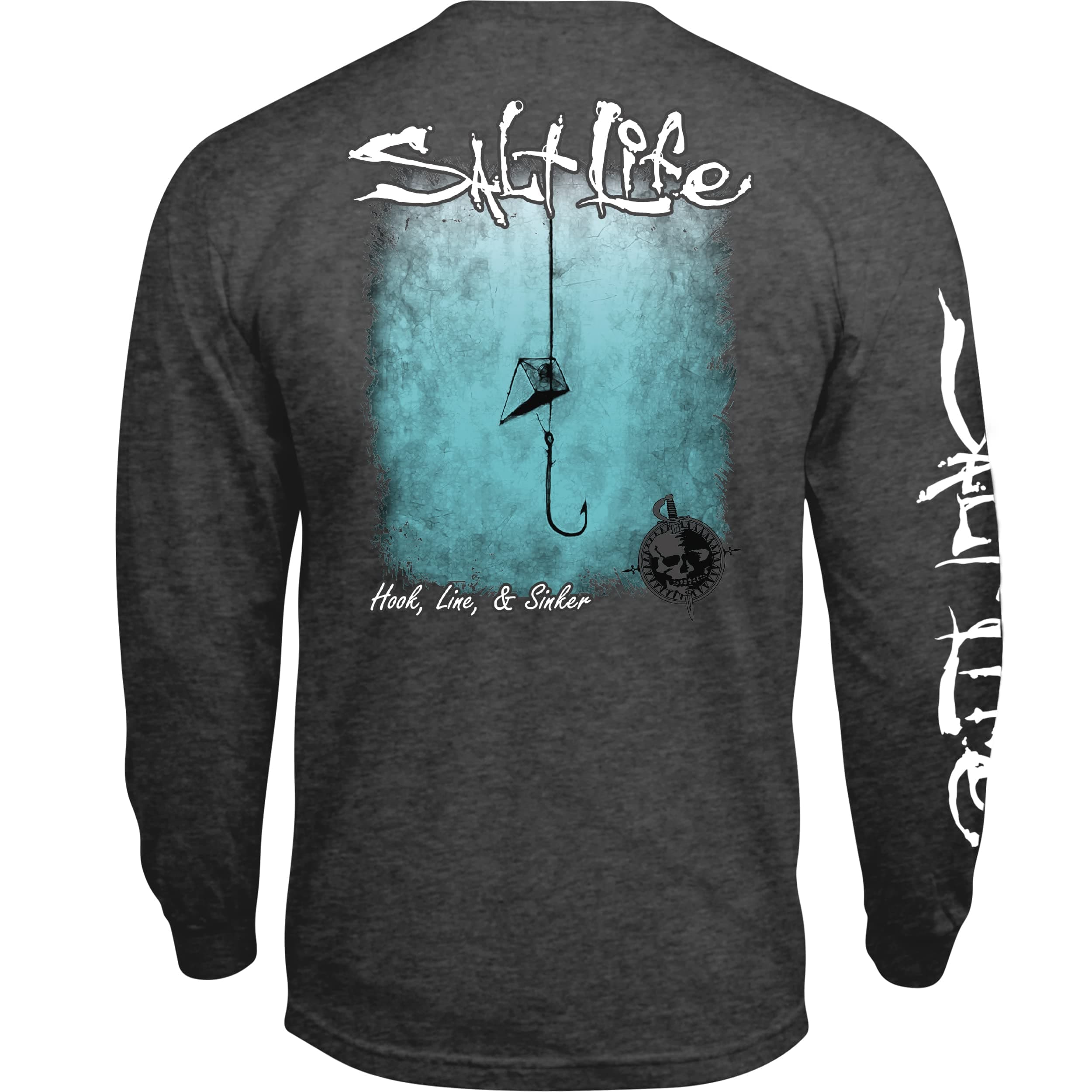 Salt Life Men's Fade Long Sleeve Shirt for Outdoor Summer Fashion