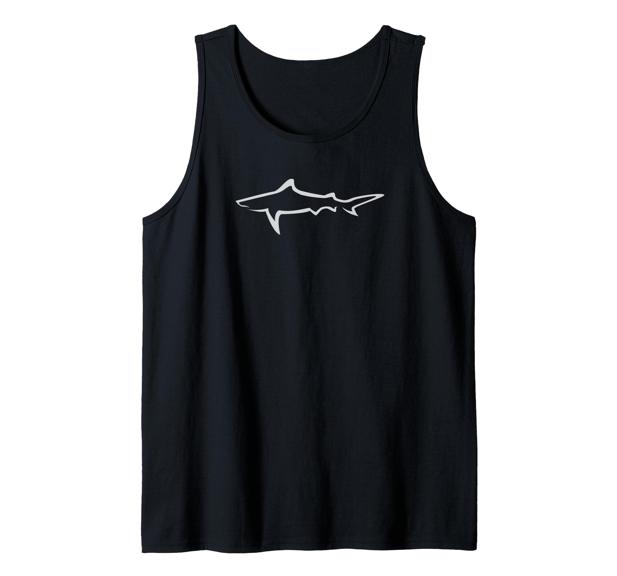KP Ocean Life Shark Design Tank Top for Men and Women | Island Beach Salt Lake | Soft and Stretchy Fabric | OEKO-TEX Ce